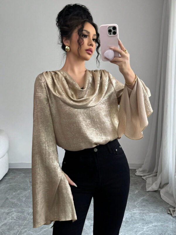 بلوزة ستان سواريه