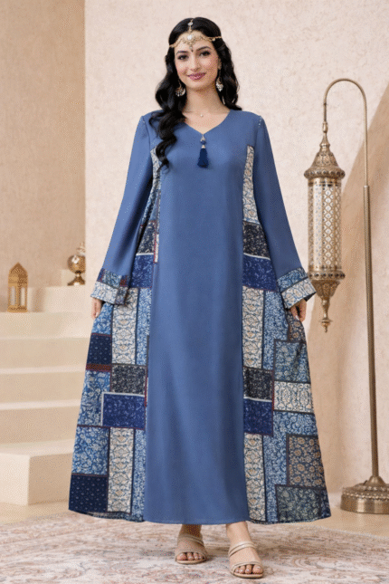 قفطان مغربي ازرق